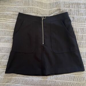 Forever 21 Black Zippered Mini Skirt
